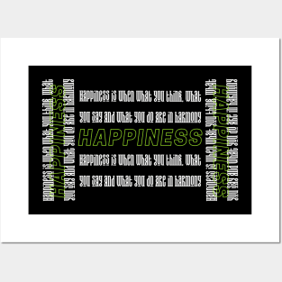 Happiness Posters and Art